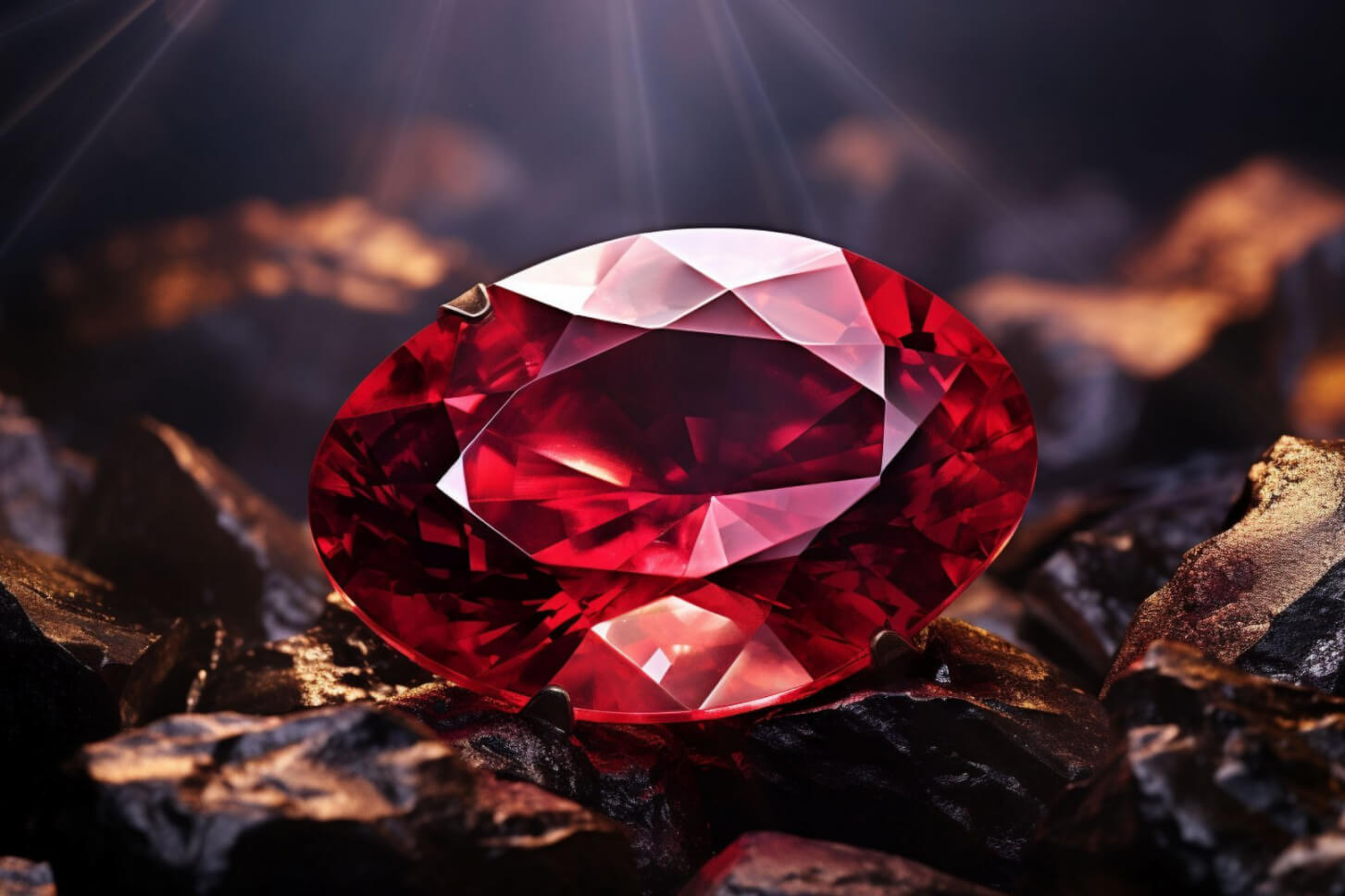 美しい深紅の輝きを放つ宝石・ルビー（7月誕生石）-情熱と勝利の象徴